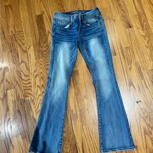 American Eagle Outfitters Flare Blue Jeans